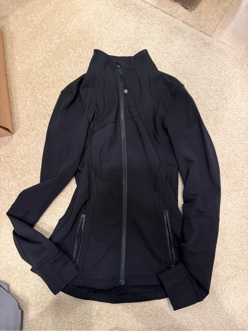 lululemon athletica Black Full-Zip Bomber Jacket